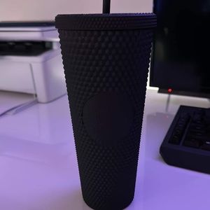 Starbucks black studded venti cold cup